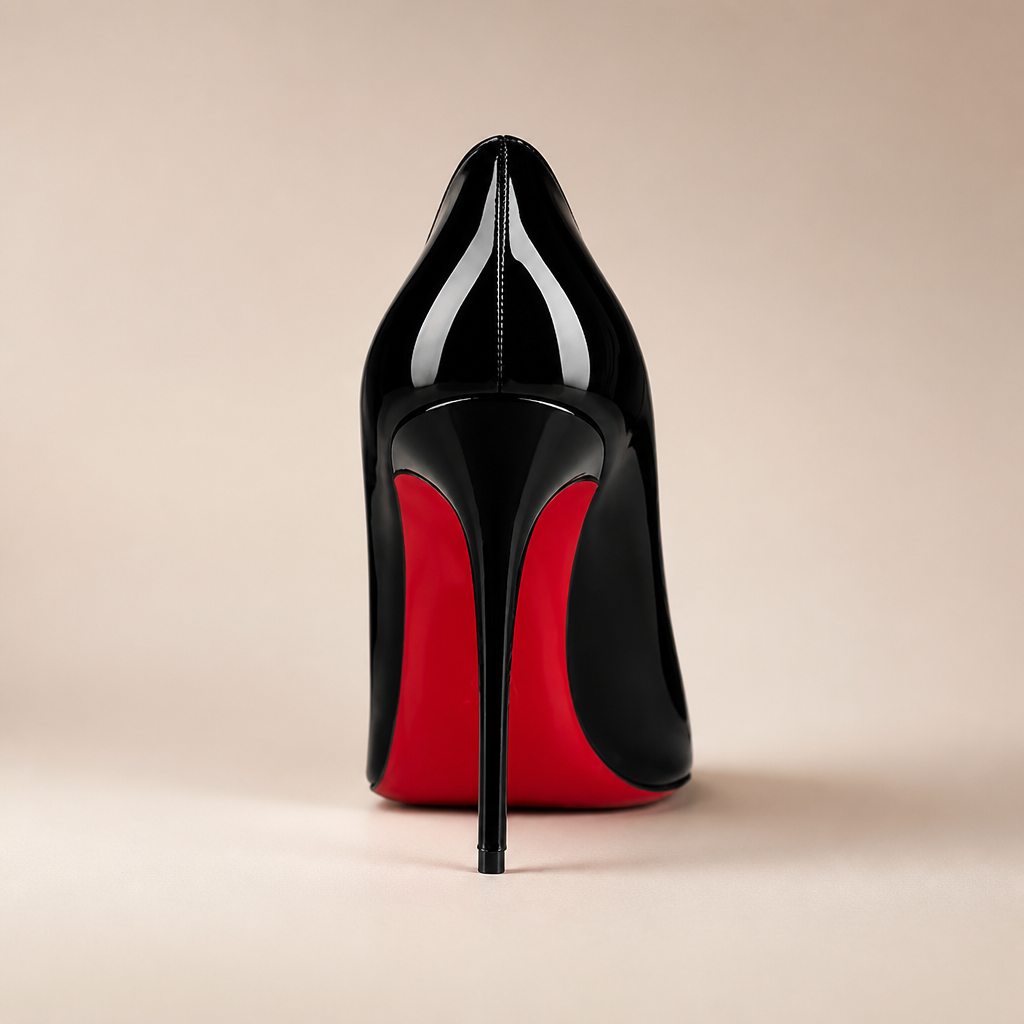 Escarpins Femme Cuir Verni Talon Aiguille Semelle Rouge