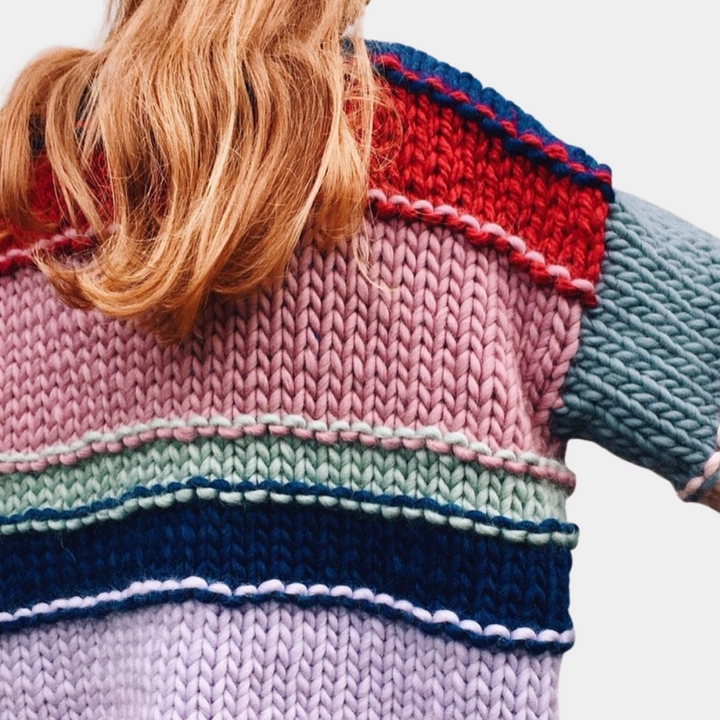 TEIA - Pull Tricoté Éclatant pour Femmes