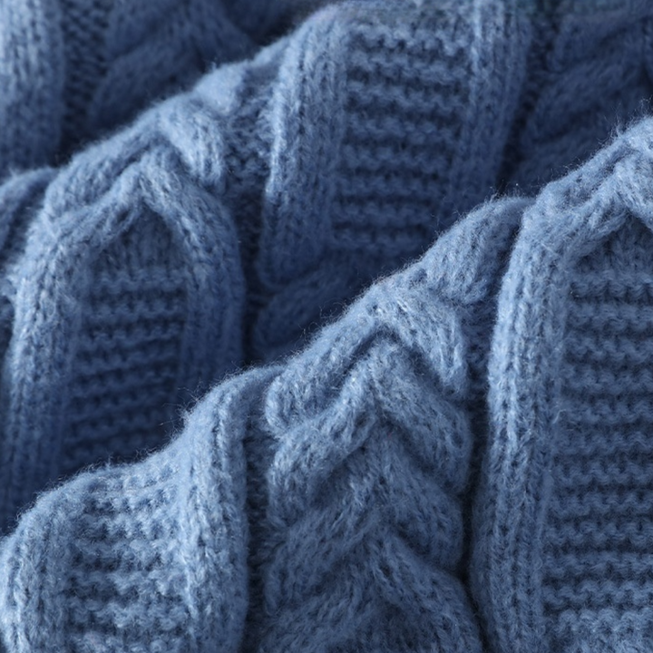 TIBERIU - Pull Tricoté Détendu pour Hommes