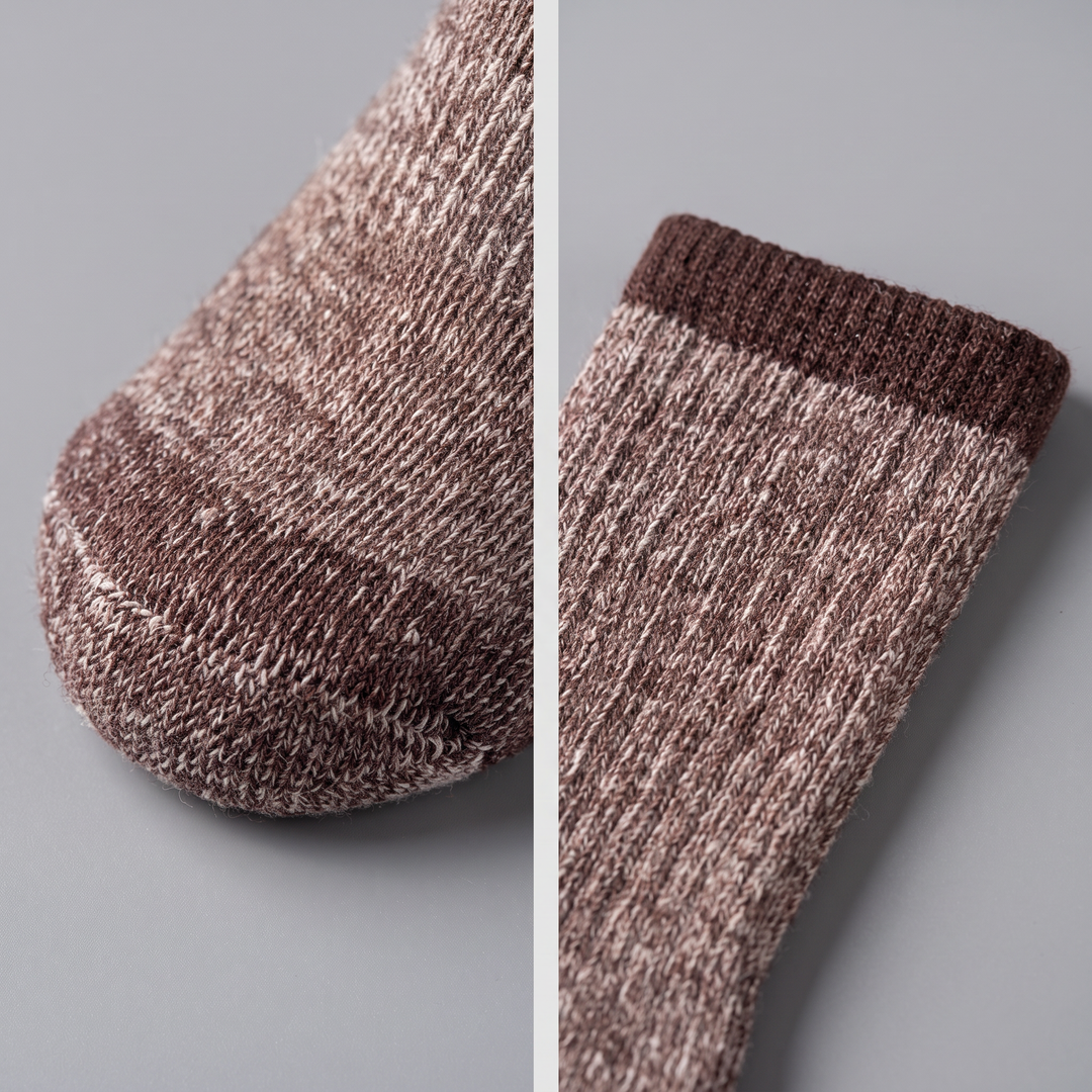 Chaussettes de Randonnée Homme Laine Mérinos Rembourrées