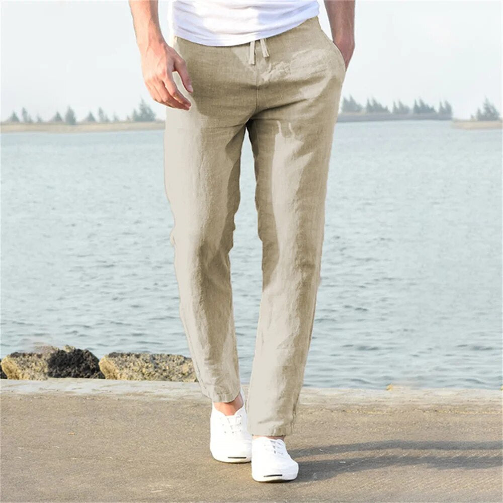 Sander | Heren casual broek in de kleur Marineblauw voor heren in stijl ideaal voor de winter