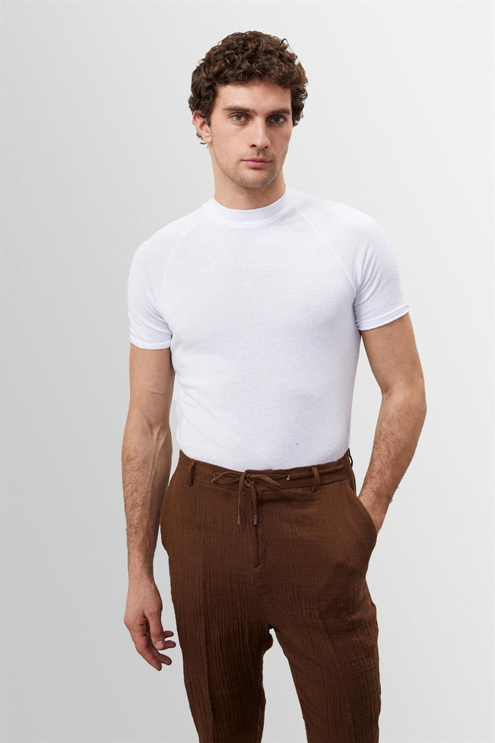 Zacharie | T-shirt à manches courtes ajusté pour hommes