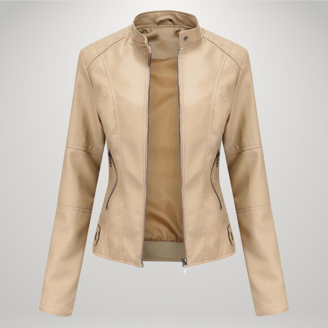Veste en Cuir Décontractée