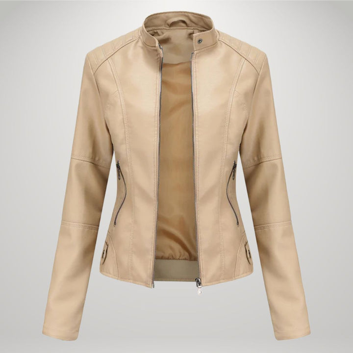 Veste en Cuir Décontractée