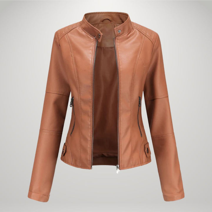 Veste en Cuir Décontractée