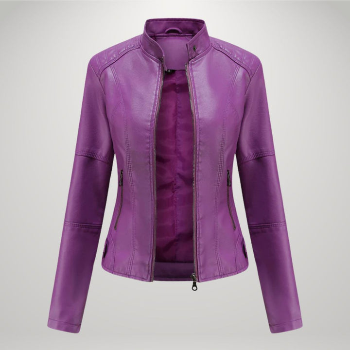 Veste en Cuir Décontractée