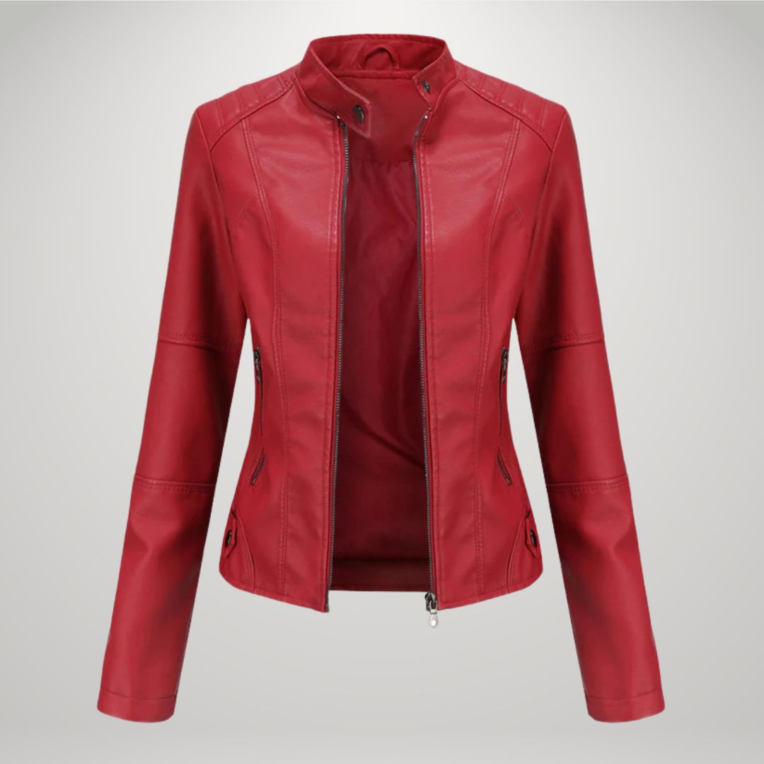 Veste en Cuir Décontractée