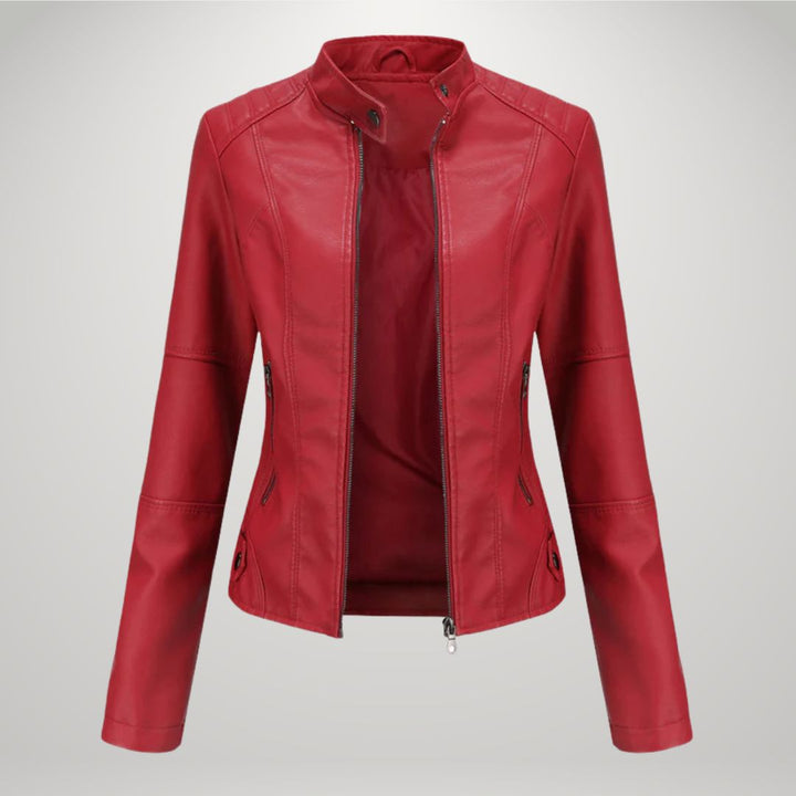 Veste en Cuir Décontractée