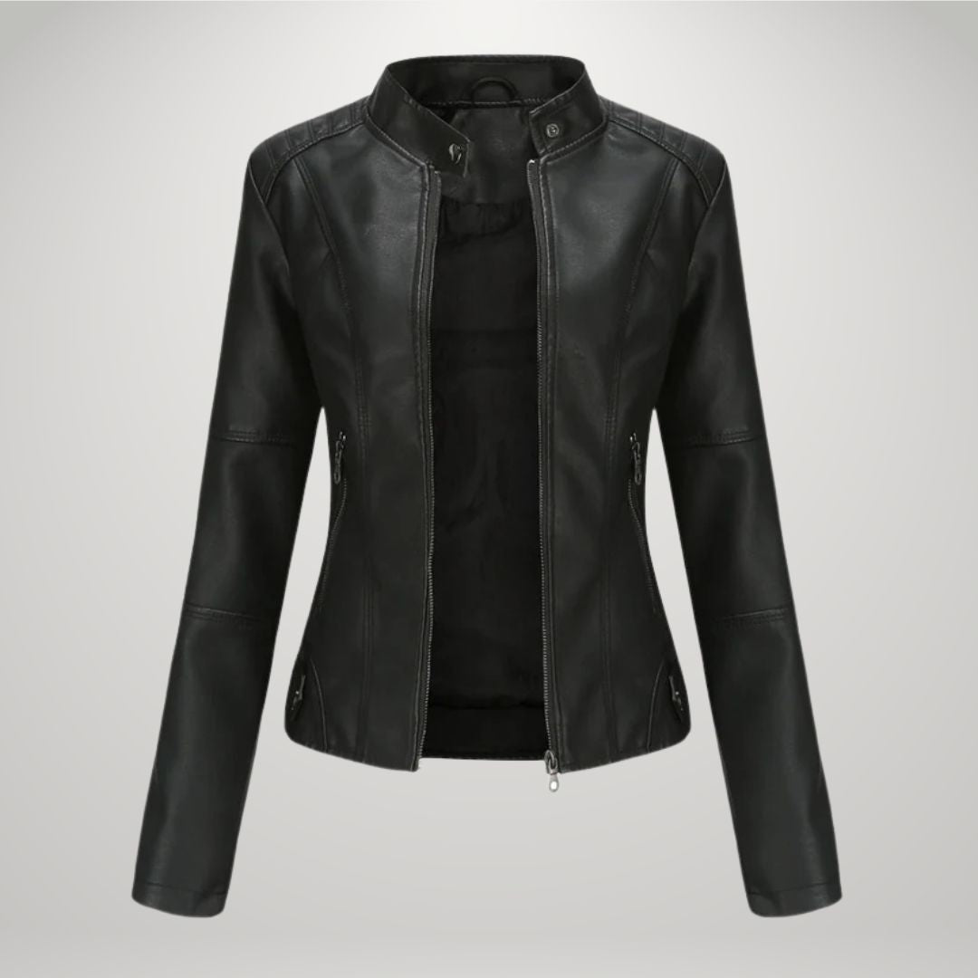 Veste en Cuir Décontractée