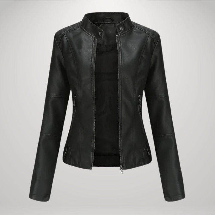 Veste en Cuir Décontractée