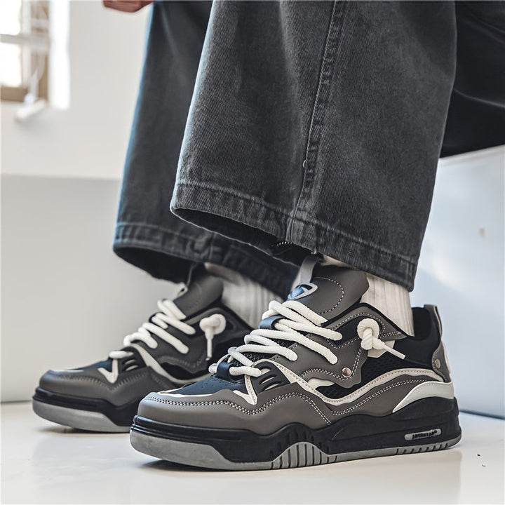 Baskets Chunky Homme à Semelle Crantée