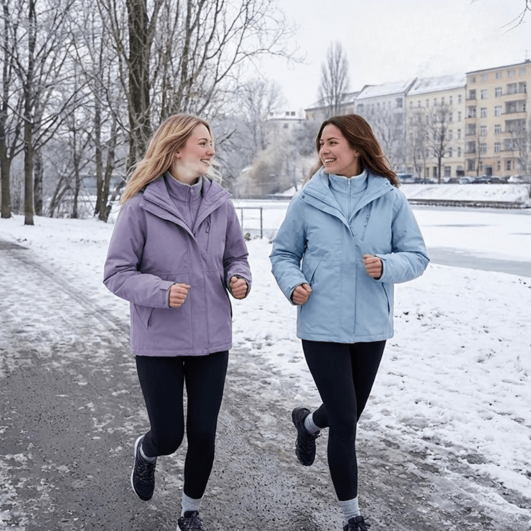Veste De Pluie Femme 3 En 1 Imperméable Doublure Polaire Amovible