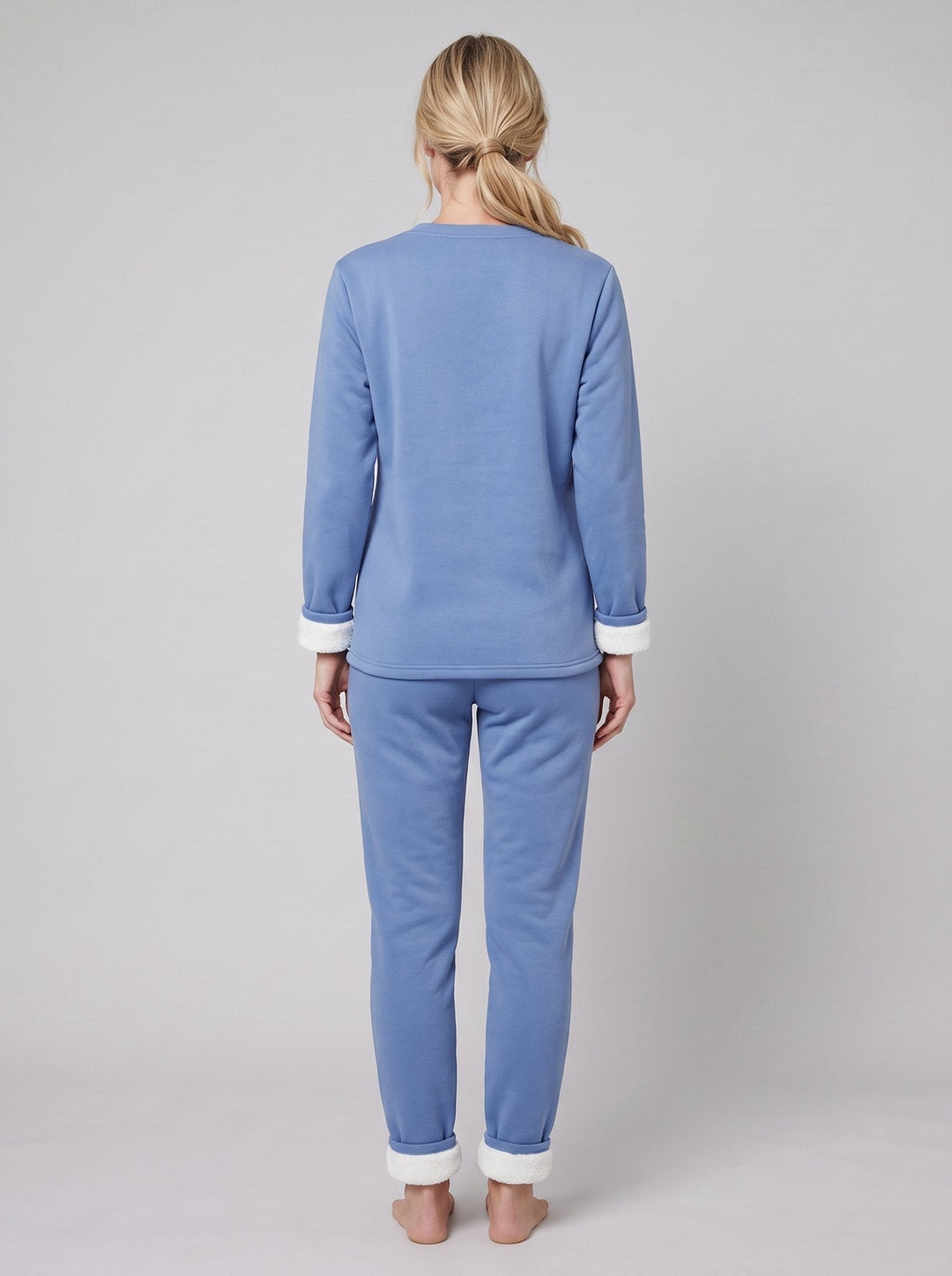 Ensemble Détente Sweat Doublé Polaire et Pantalon Jogger pour Femme