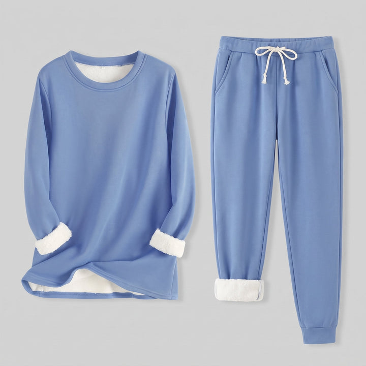 Ensemble Détente Sweat Doublé Polaire et Pantalon Jogger pour Femme