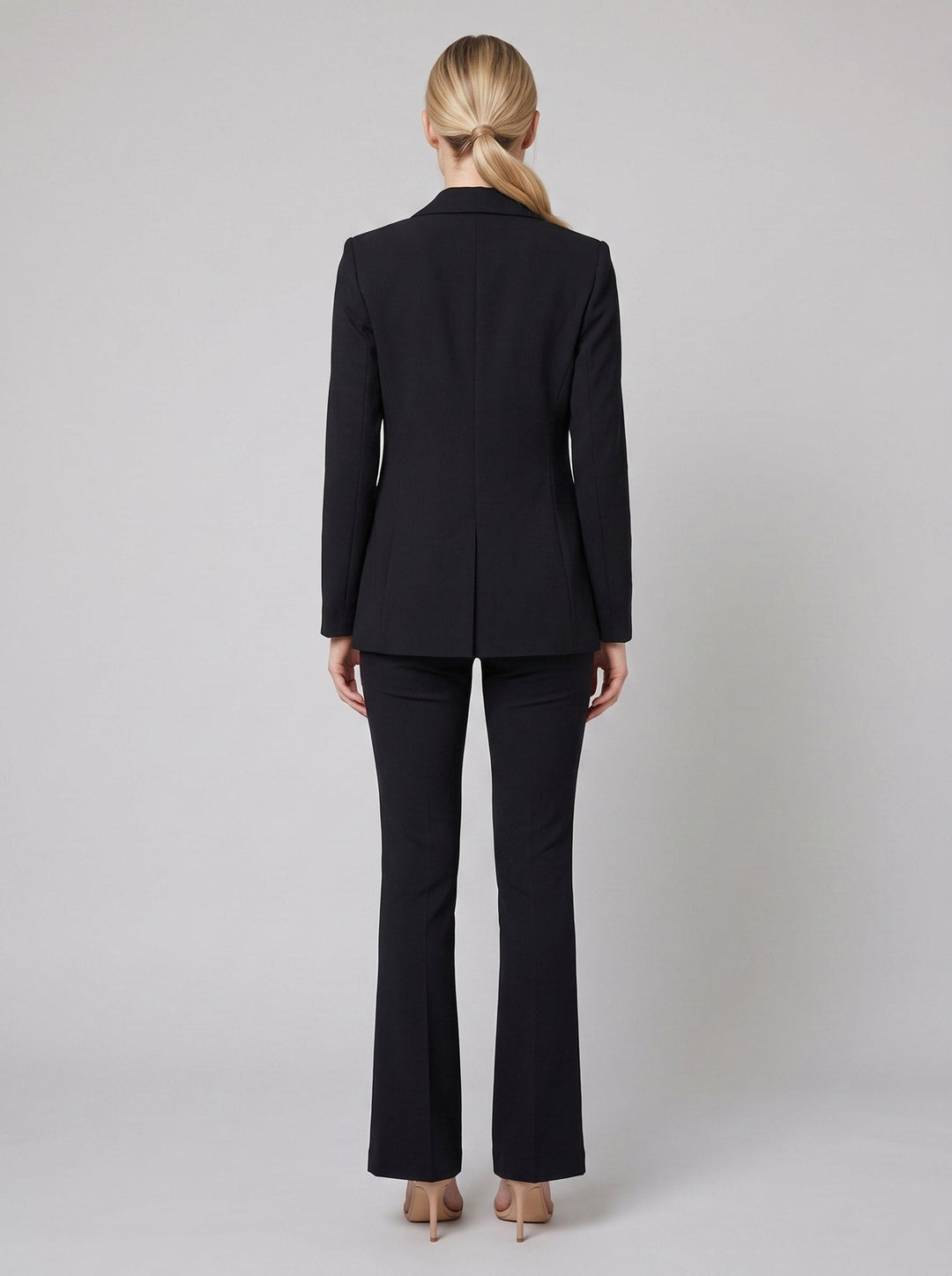 Ensemble Tailleur Blazer et Pantalon Ajusté pour Femme
