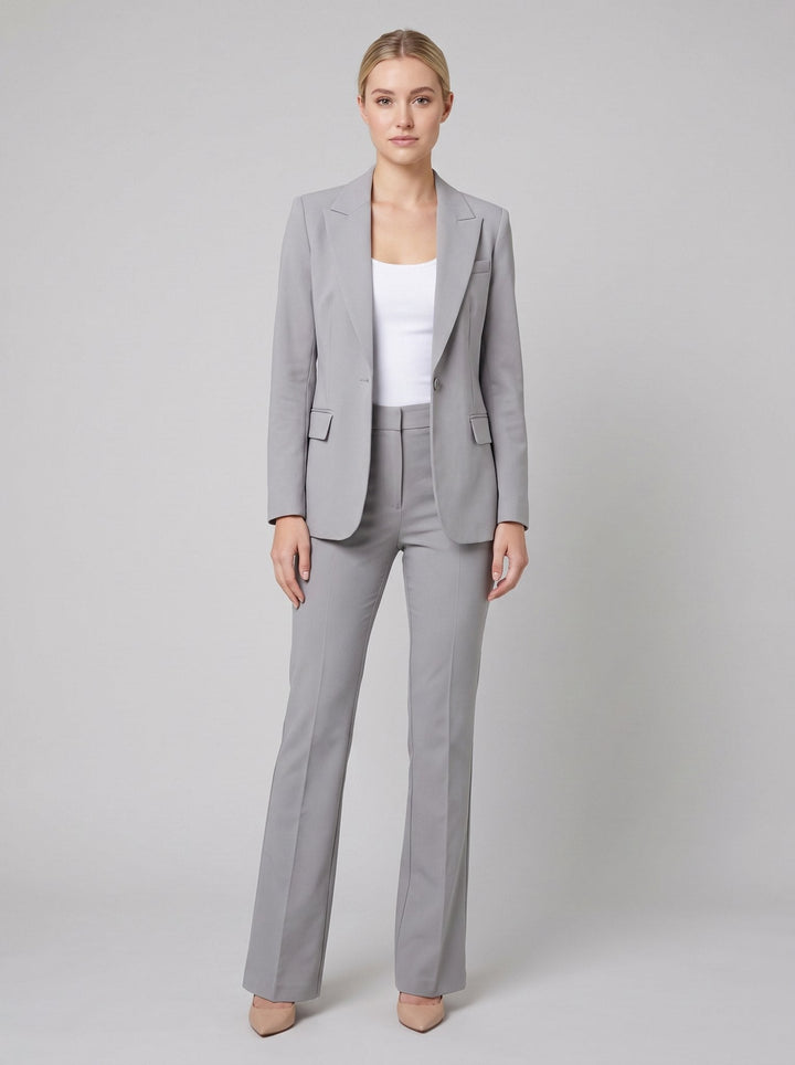 Ensemble Tailleur Blazer et Pantalon Ajusté pour Femme