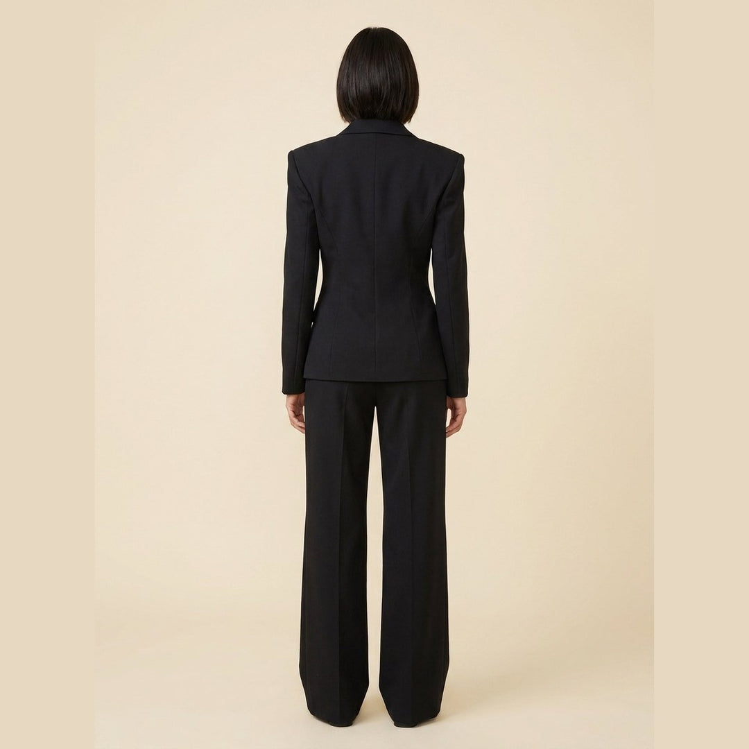 Ensemble Tailleur Blazer et Pantalon Large pour Femme
