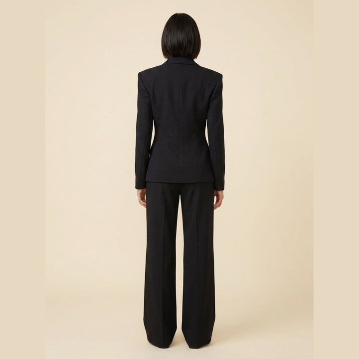 Ensemble Tailleur Blazer et Pantalon Large pour Femme