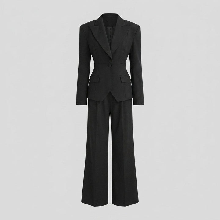 Ensemble Tailleur Blazer et Pantalon Large pour Femme