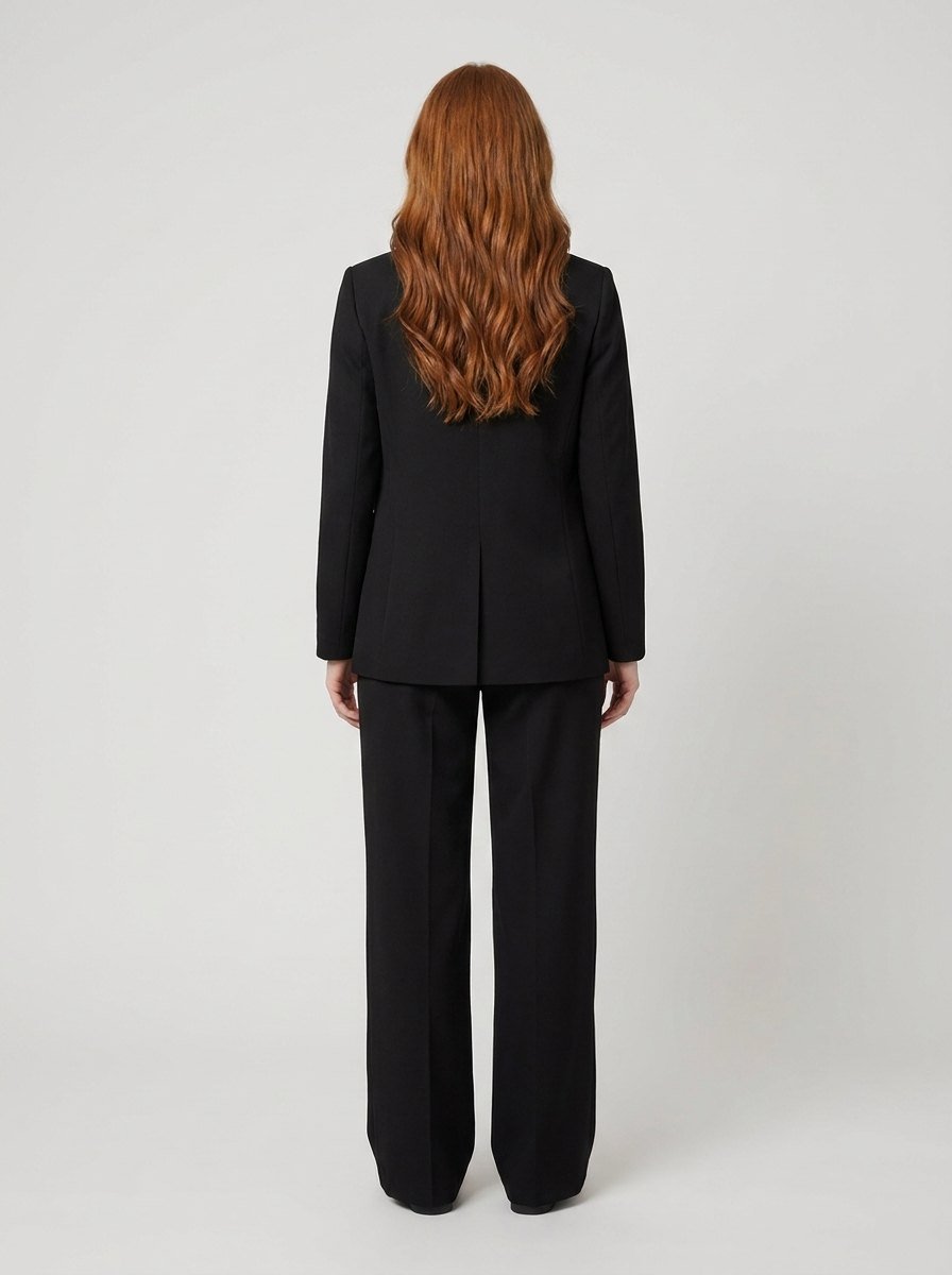 Ensemble Tailleur Blazer et Pantalon Large pour Femme