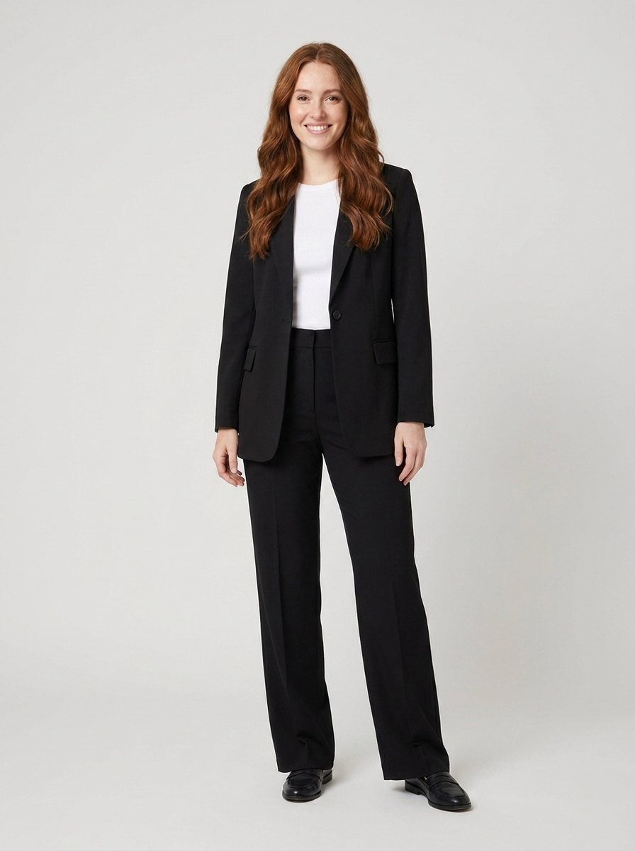 Ensemble Tailleur Blazer et Pantalon Large pour Femme