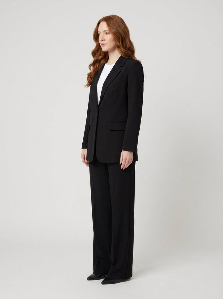 Ensemble Tailleur Blazer et Pantalon Large pour Femme