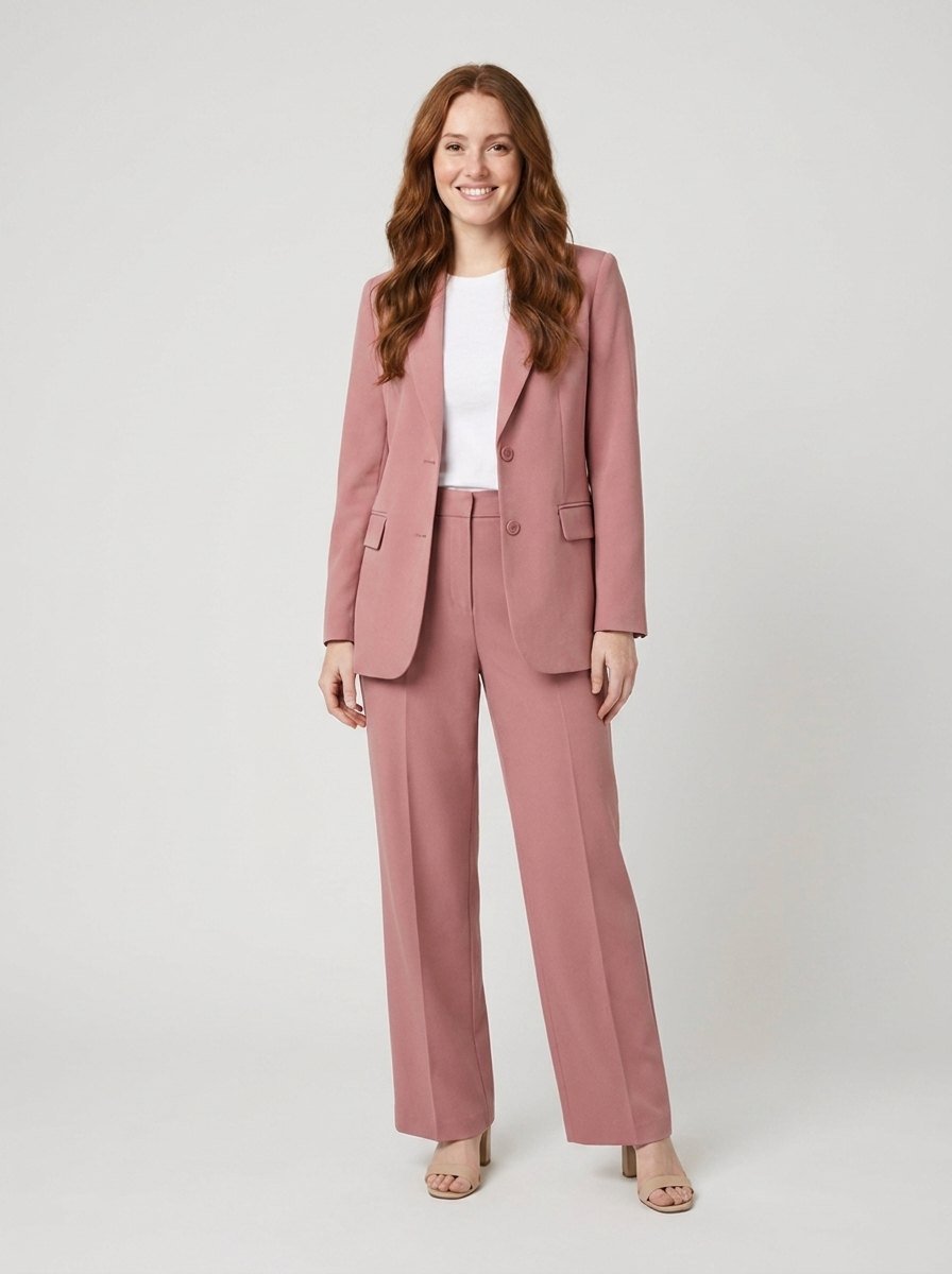 Ensemble Tailleur Blazer et Pantalon Large pour Femme