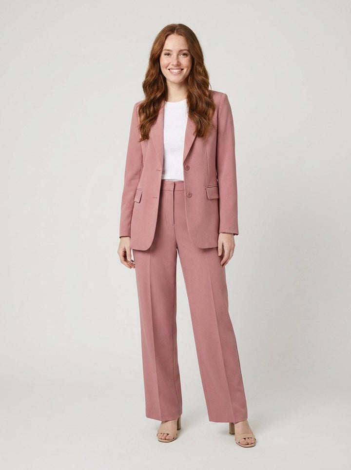Ensemble Tailleur Blazer et Pantalon Large pour Femme