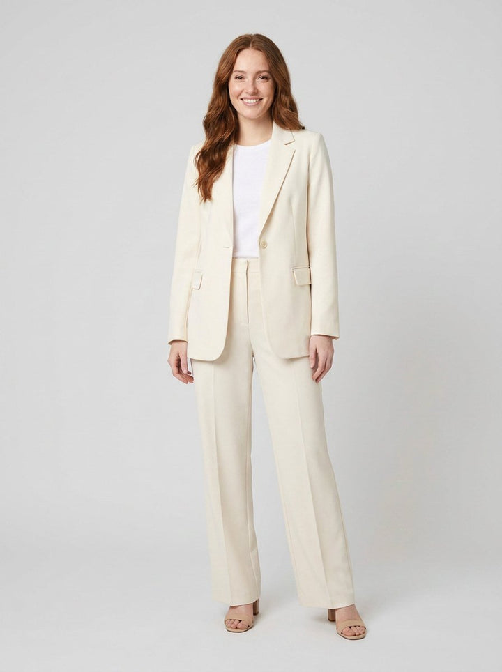 Ensemble Tailleur Blazer et Pantalon Large pour Femme