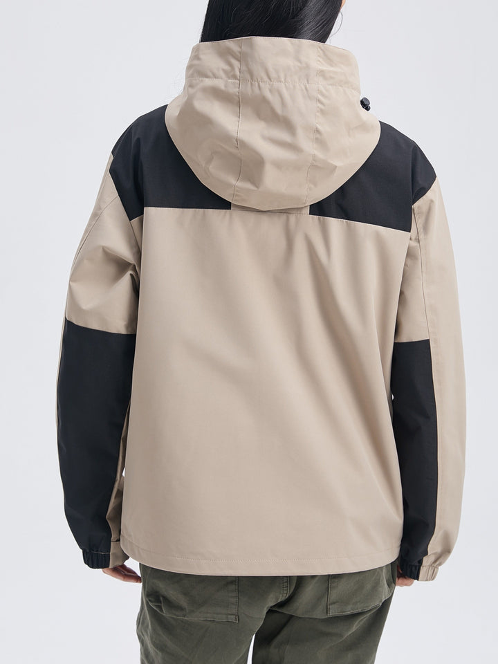 Veste Outdoor avec Capuche et Doublure Polaire pour Femme