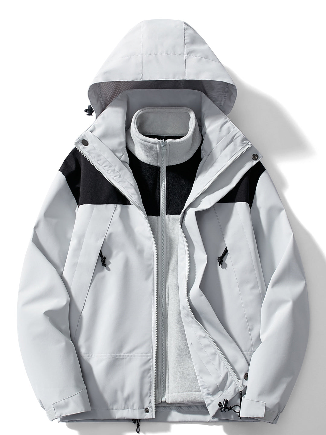 Veste Outdoor avec Capuche et Doublure Polaire pour Femme