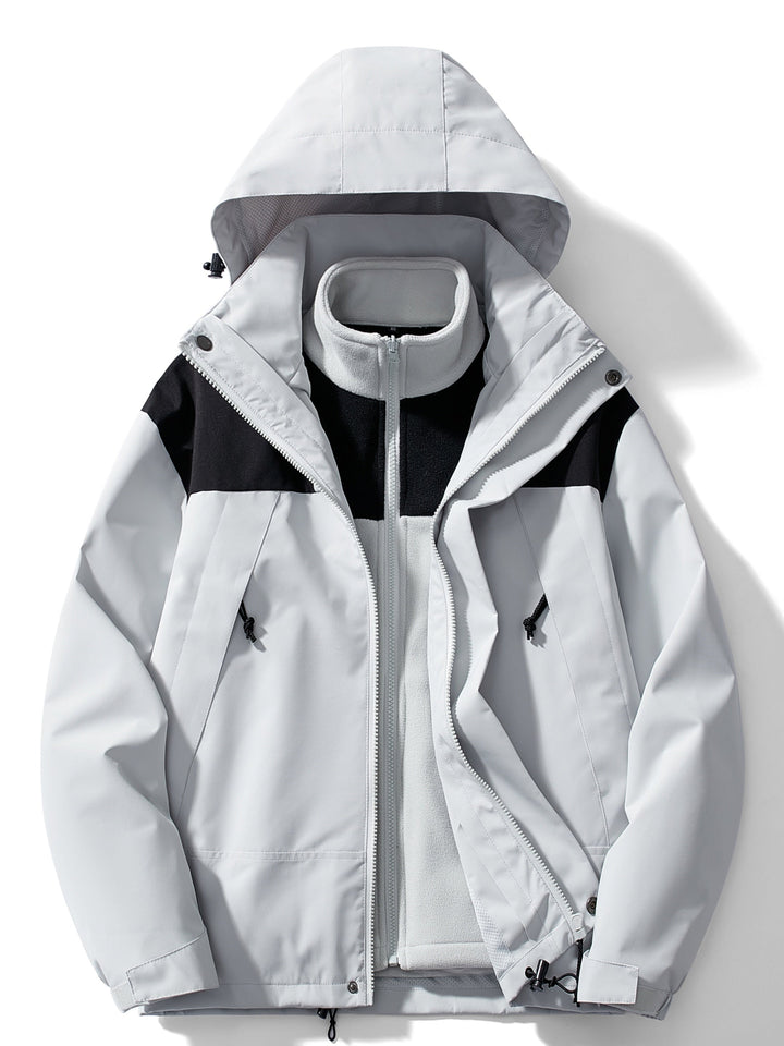 Veste Outdoor avec Capuche et Doublure Polaire pour Femme