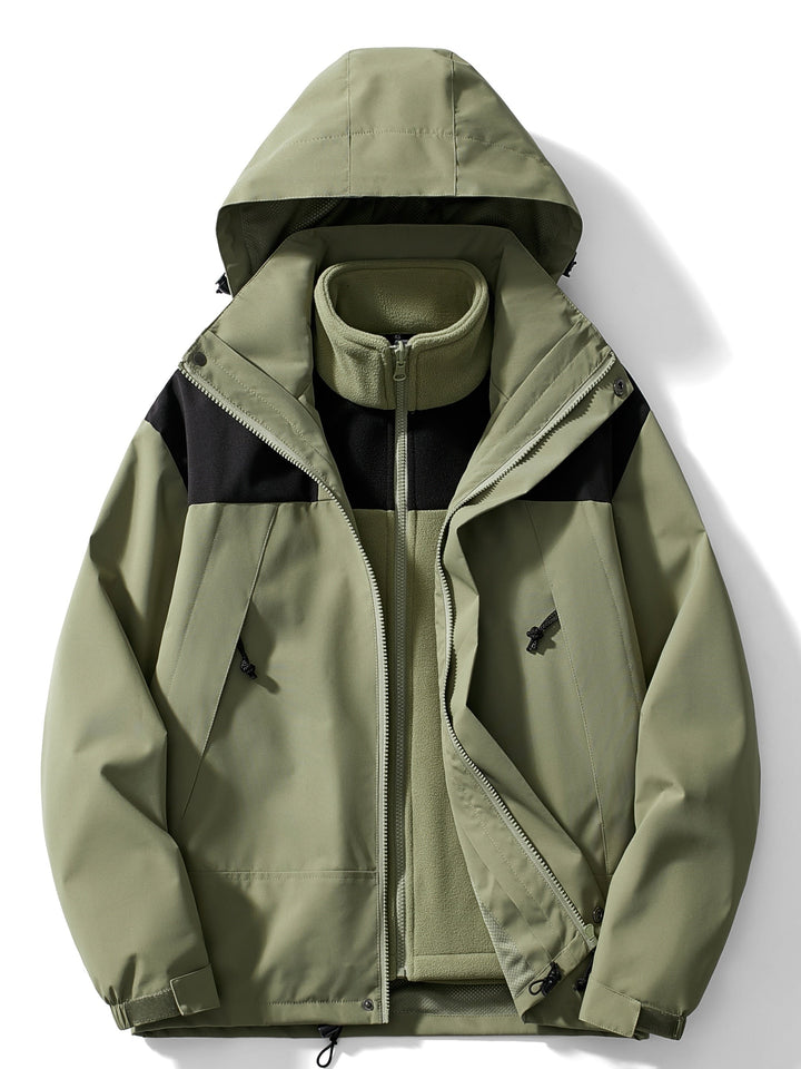 Veste Outdoor avec Capuche et Doublure Polaire pour Femme