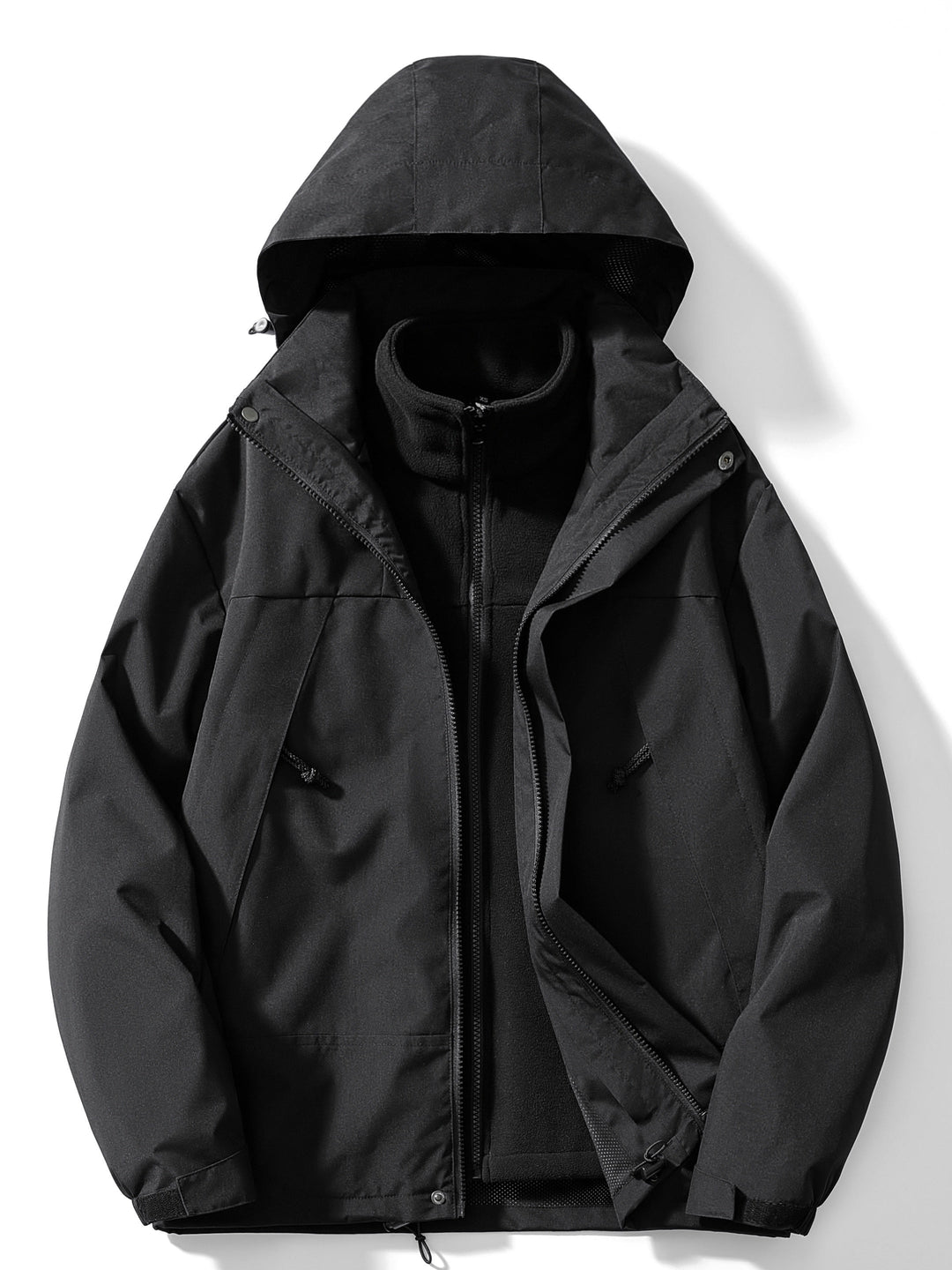Veste outdoor 3 en 1 femme à capuche avec polaire amovible