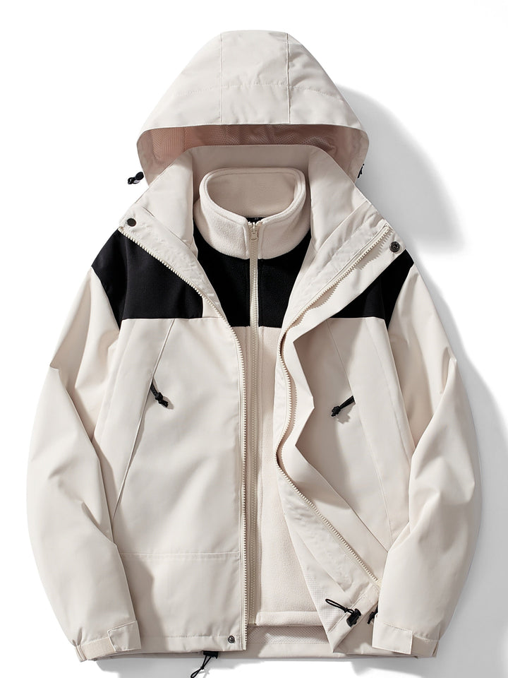 Veste Outdoor avec Capuche et Doublure Polaire pour Femme