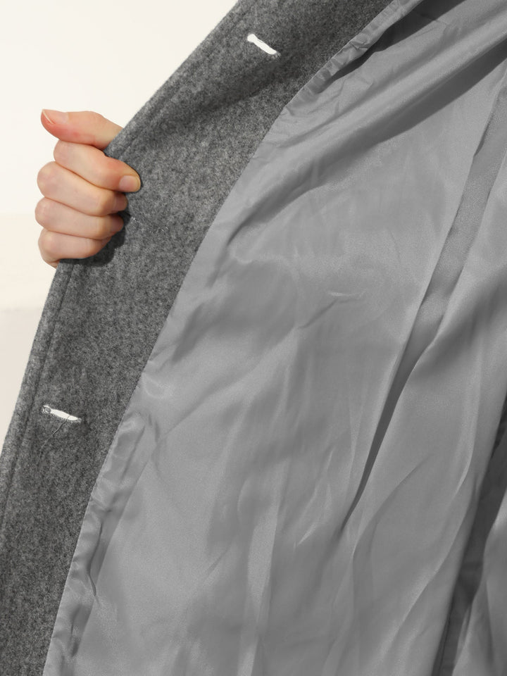 Trench Manteau Femme d’Hiver à Boutonnage Simple