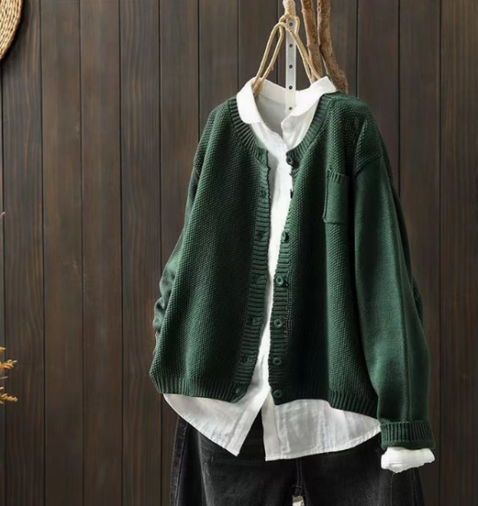 Cardigan Oversize à Poches Femme