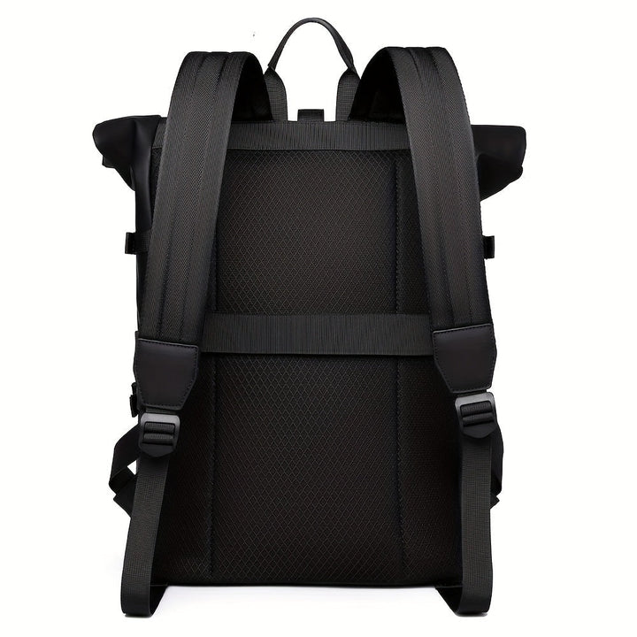 Sac à Dos Homme Roll-Top Déperlant avec Compartiment Ordinateur