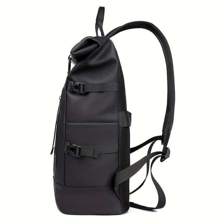 Sac à Dos Homme Roll-Top Déperlant avec Compartiment Ordinateur