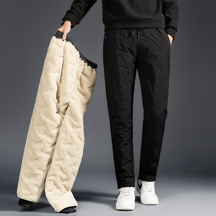 Pantalon d’Hiver Thermique Imperméable Femme avec Poches Zippées