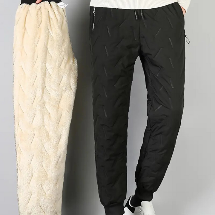 Pantalon d’Hiver Thermique Imperméable Femme avec Poches Zippées