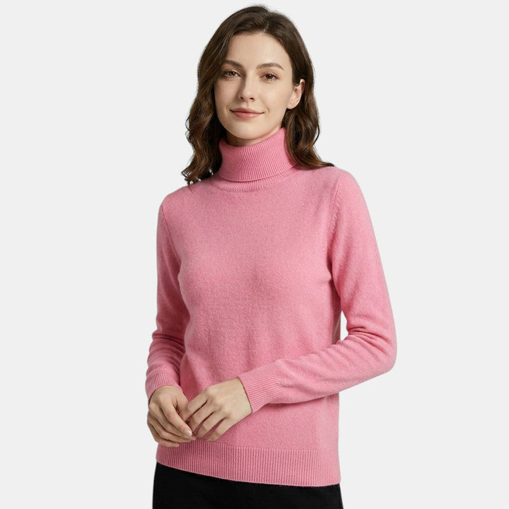 Pull Col Roulé Femme à Manches Longues