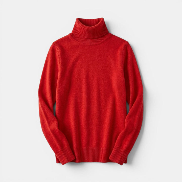 Pull Col Roulé Femme à Manches Longues