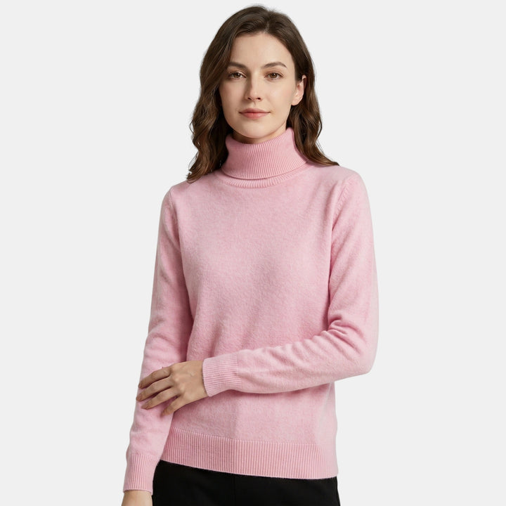 Pull Col Roulé Femme à Manches Longues