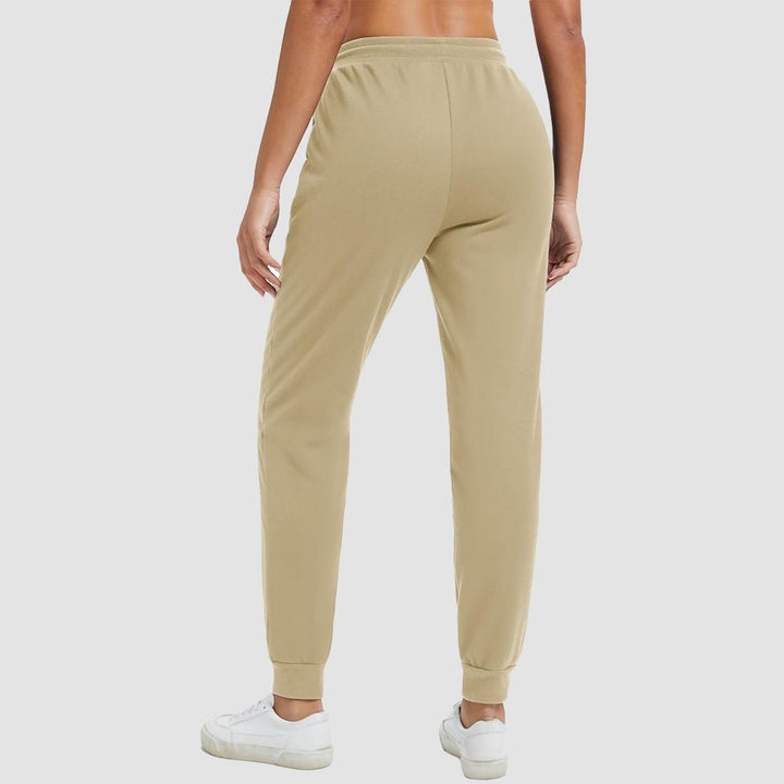 Jogging Femme Doublure Sherpa Taille À Cordon Et Chevilles Élastiquées