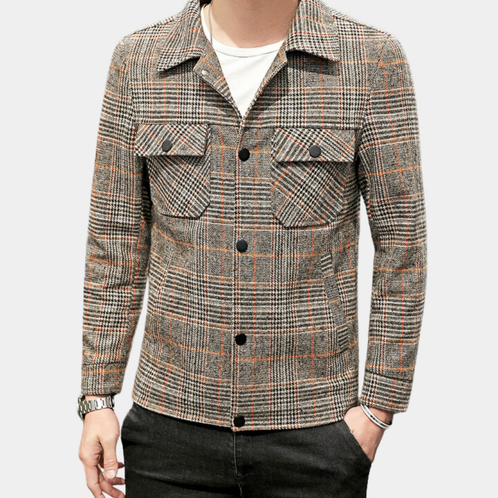 DALE - Veste à Motifs Carreaux pour Hommes